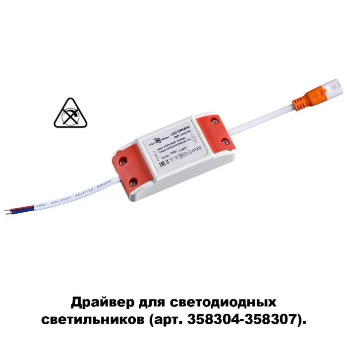 358308 NT Драйвер 20Вт 85–265В IP20 DRIVE | Дом Декора