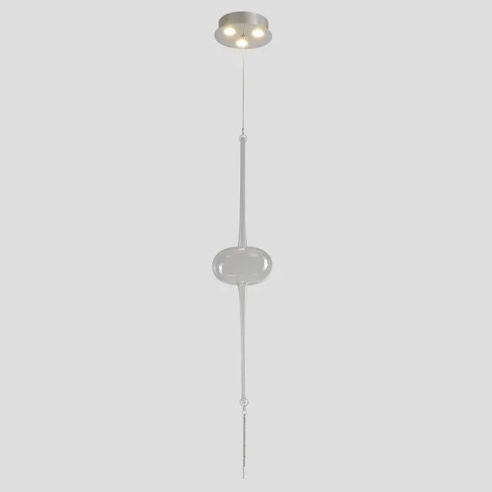 Светильник подвесной Crystal Lux GLASS SP3W LED CHROME | Дом Декора