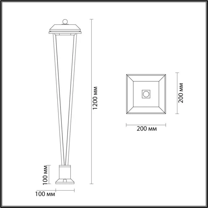 6655/12GA3 ODL Уличный светильник LED 12Вт 3000К 220В IP65 NATURE | Дом Декора