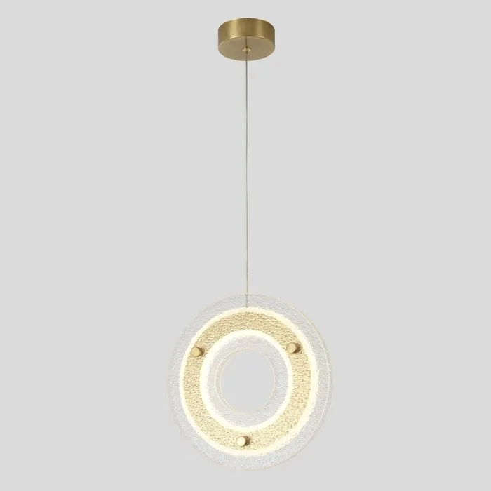 Светильник подвесной Crystal Lux DIEGO SP25W LED BRASS | Дом Декора