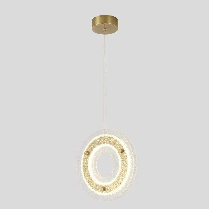 Светильник подвесной Crystal Lux DIEGO SP25W LED BRASS | Дом Декора