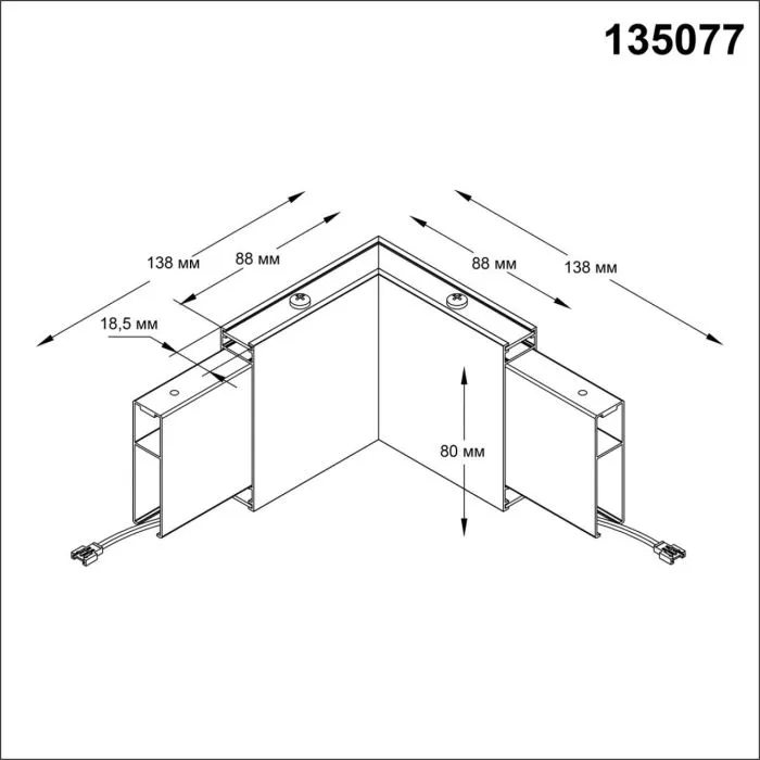 135077 NT Светильник LED 3Вт 4000К 220-240В IP20 OVER | Дом Декора