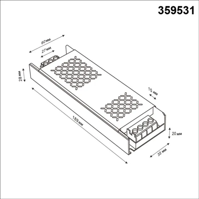 359531 NT Драйвер 300Вт 48В IP20 DRIVE | Дом Декора