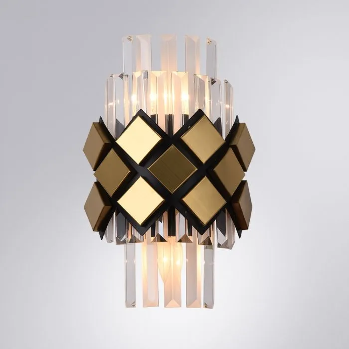 Настенный светильник Arte Lamp AMELIA A1039AP-2BK | Дом Декора