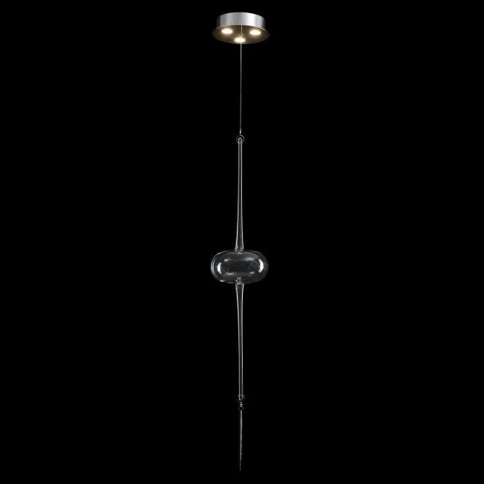 Светильник подвесной Crystal Lux GLASS SP3W LED CHROME | Дом Декора