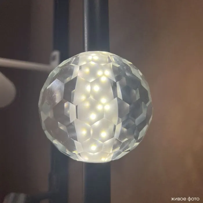 Светильник подвесной Crystal Lux ELVIRA SP8W LED 4000K BLACK | Дом Декора