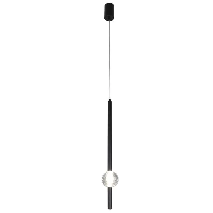 Светильник подвесной Crystal Lux ELVIRA SP8W LED 4000K BLACK | Дом Декора
