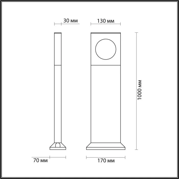6653/10GL ODL Уличный светильник LED 10Вт 4000К 220В IP65 NATURE | Дом Декора