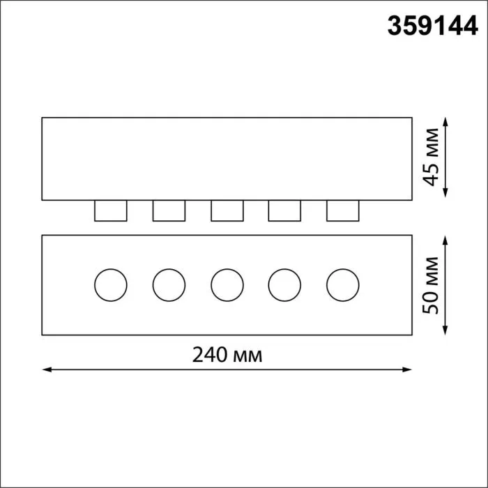 359144 NT База накладная 70-200Вт 170-265В IP20 KONST | Дом Декора