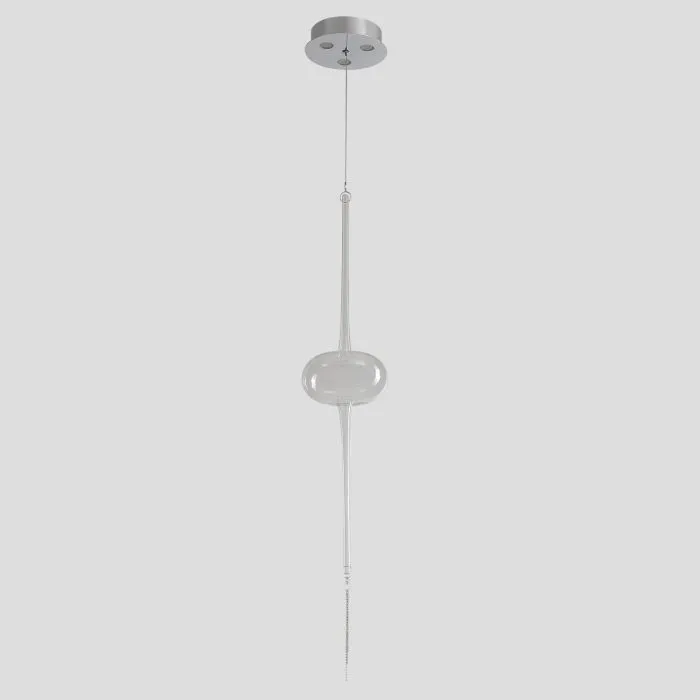 Светильник подвесной Crystal Lux GLASS SP3W LED CHROME | Дом Декора