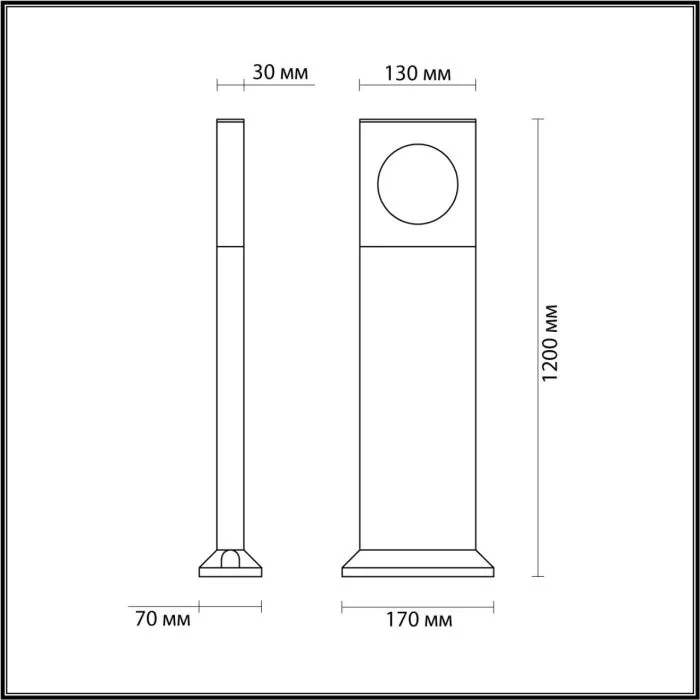 6653/10GA ODL Уличный светильник LED 10Вт 4000К 220В IP65 NATURE | Дом Декора