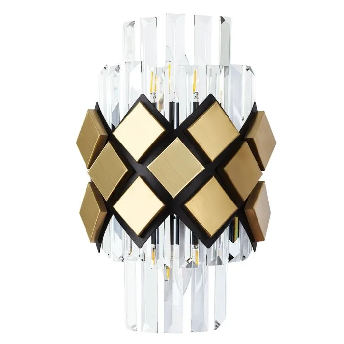 Настенный светильник Arte Lamp AMELIA A1039AP-2BK | Дом Декора