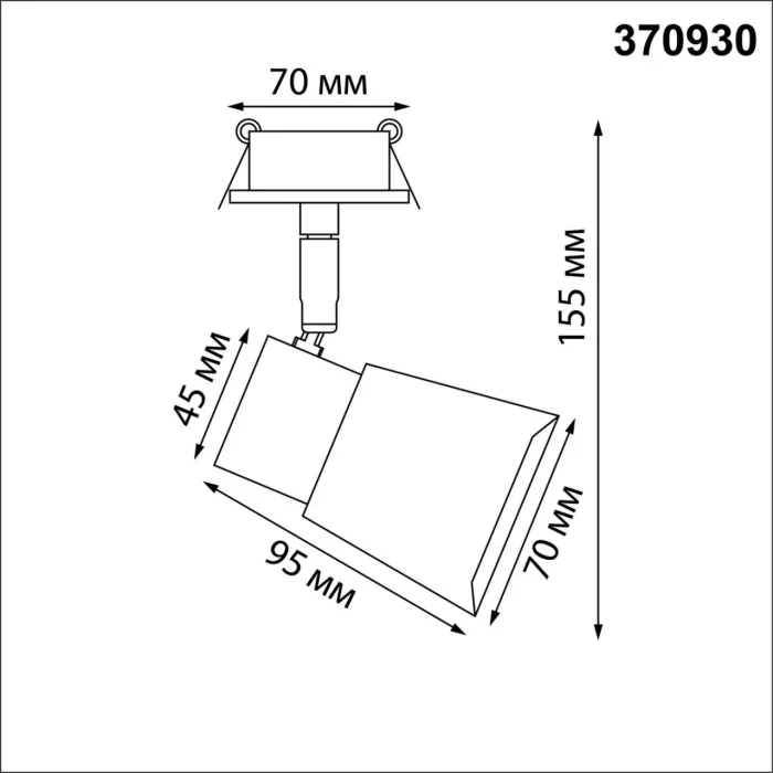 370930 NT Светильник GU10 50Вт 220В IP20 SPOT | Дом Декора