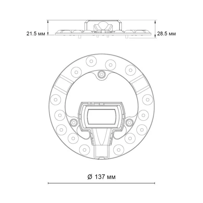 357749 NT LED модуль 12Вт 4000К 180-260В IP20 VAX | Дом Декора