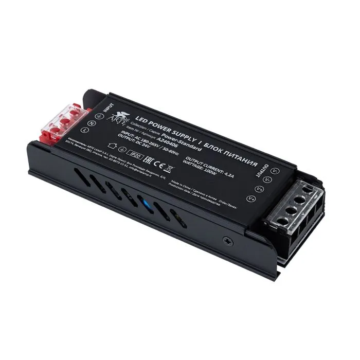 Блок питания 24V 100W 4.2А Arte Lamp STANDART A240406 | Дом Декора
