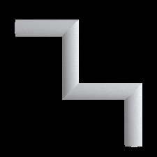 Интерьерная лепнина угловой элемент 1.52.816 Европласт