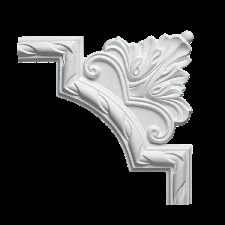 Интерьерная лепнина угловой элемент 1.52.292 Европласт