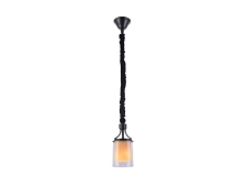 NEWPORT 35000 35001/S , Подвесной светильник, Black+gold Shade glass D13*H25 cm Е14 1*40W