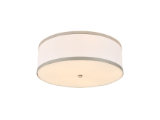 NEWPORT 3550 3555/PL nickel , Потолочный светильник, Nickel Shade white D50*H16,5 cm E27 5*25W