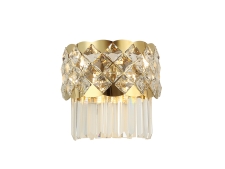 NEWPORT 8300 8303/A gold polished , Бра , Gold polished Clear crystal L25*H21*Sp14 cm G9 3*40W