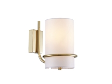 NEWPORT 4630 4631/A gold , Бра , Gold Shade white L14,5*H23*Sp22 cm E14 1*40W