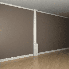 Интерьерная лепнина полуколонна 1.10.203 Европласт