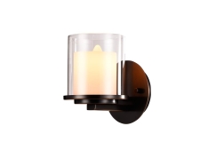 NEWPORT 35000 35001/A , Бра, Black+gold Shade glass L16*H21*Sp19 cm E14 1*40W