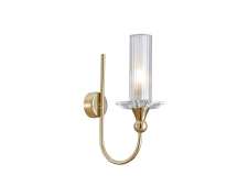 NEWPORT 4580 4581/A gold , Бра, Gold Clear crystal L8*H29*Sp18 cm G9 1*25W