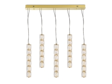 NEWPORT 8240 Потолочная чашка 8240 L70*8*H3,5 5 подвесов gold , Gold L70*8*H3,5 cm