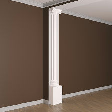 Интерьерная лепнина полуколонна 1.10.207 Европласт