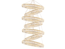 NEWPORT 8240 Потолочная чашка 8240 D40 7 вертик.колец gold , Gold D40*H4 cm