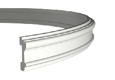 Интерьерная лепнина молдинг 1.51.307 гибкий Европласт