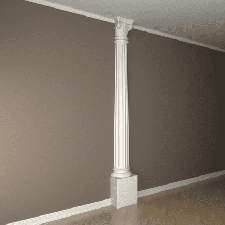 Интерьерная лепнина полуколонна 1.10.303 Европласт