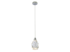 NEWPORT 8340 8341/S chrome , Подвесной светильник, Chrome Clear crystal D11*H14/250 cm LED 3W 3100K 300Lm
