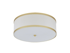 NEWPORT 3550 3555/PL mat.gold , Потолочный светильник, Matte gold White shade D50*H16,5 cm E27 5*25W