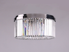 NEWPORT 10110 10118/PL , Потолочный светильник, Nickel Clear crystal D50*H23 cm E14 8*40W