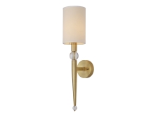 NEWPORT 3520 3521/A small brass new без абажуров , Бра, Brass Clear glass L12*H52.7*Sp16 cm E14 1*40W