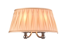NEWPORT 31500 31501/A , Бра, Nickel Shade beige L40*H26*Sp20 cm E14 2*40W