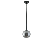NEWPORT 7230 7233/S mat.black smokey , Подвесной светильник, Matte black Smokey glass+matte white glass D15*H24/250 cm G9 1*7W