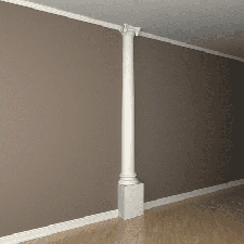 Интерьерная лепнина полуколонна 1.10.213 Европласт