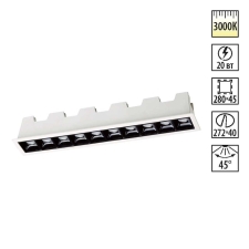 357622 NT Светильник LED 20Вт 3000К 160-265В IP20 SPOT