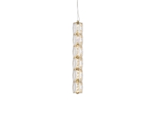 NEWPORT 8240 8247N/S gold , Подвесной светильник, Gold Сlear crystal L6,5*H46/250 cm LED 16W 1600Lm 3100-4000K