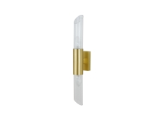 NEWPORT 7270 7272/A brass new , Бра, Matt brass Clear glass L7*H50*Sp9,5 cm Е14 2*40W
