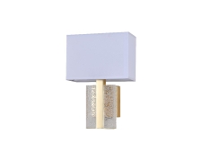 NEWPORT 3510 3513/A mat.gold , Бра, Matte gold Shade white L24*H34.6*SP13.5 cm E14 1*40W+ LED 6W 400