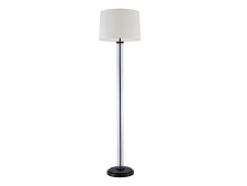 NEWPORT 3690 3691/FL black+gold , Торшер, Black+gold Shade beige D46*H180 cm E27 1*40W