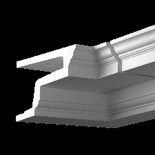 Фасадная лепнина внутренний угол 4.31.121 Европласт