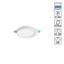 359012 NT Светильник LED 6+3Вт 4000+4000К 100-265В IP20 SPOT