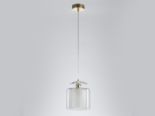 NEWPORT 4400 4401/S gold , Подвесной светильник, Gold Clear crystal Clear glass D15*H19/269 cm E14 1*40W