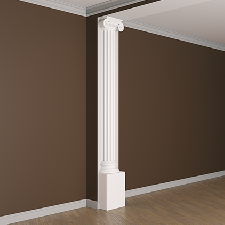 Интерьерная лепнина полуколонна 1.10.211 Европласт