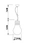 Лофт светильник Arte Lamp EDISON A1403SP-1SS